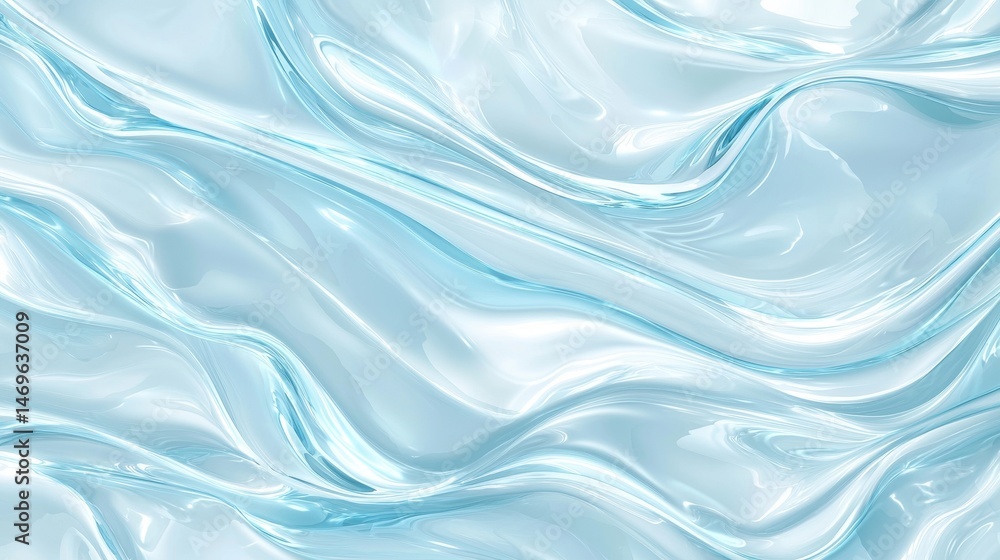 Obraz premium Abstract Icy Blue Glass Texture Background for Creative Projects