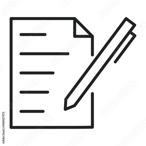Photos Pen icon writing on a document