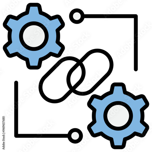 Dependent Blue Black Icon