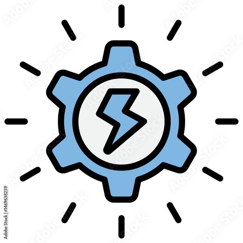 Stimulus Blue Black Icon