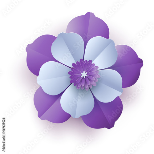 colorful floral flower blooming vector illustration