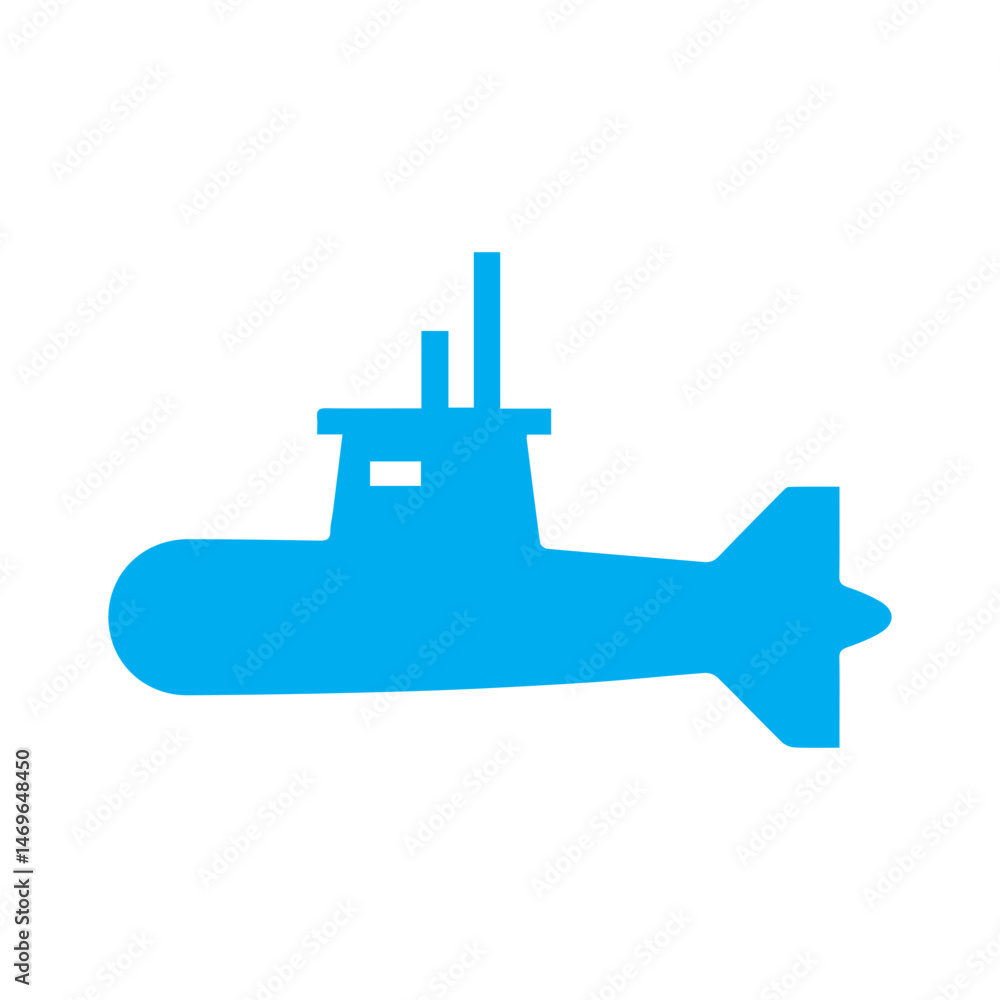 submarine colored icon