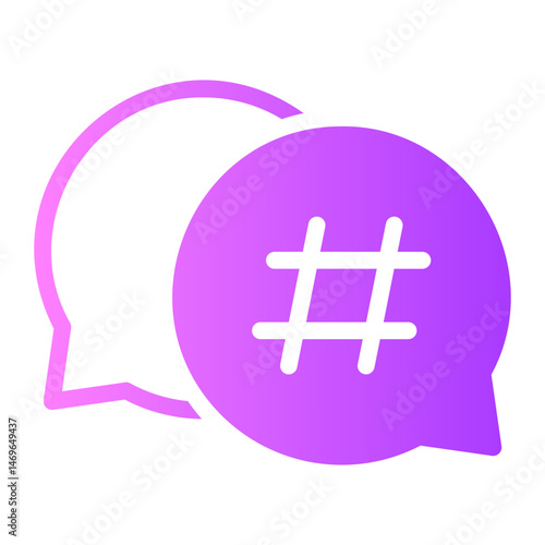 hastag gradient icon