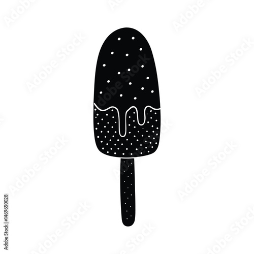 Watercolor Style Kulfi on a Stick