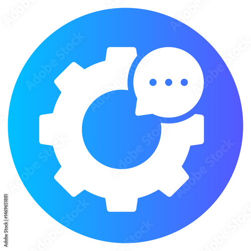 gear gradient icon