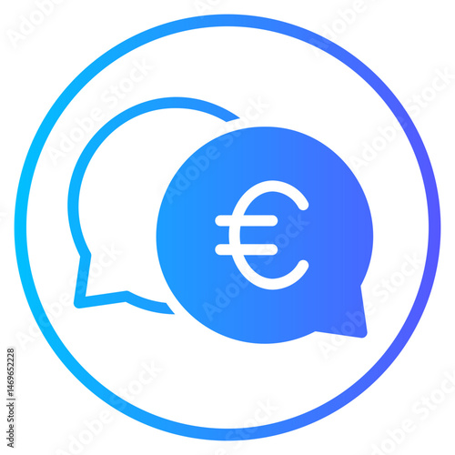 euro gradient icon