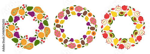 Vibrant fruit wreaths perfect for seasonal decor and festive celebrations