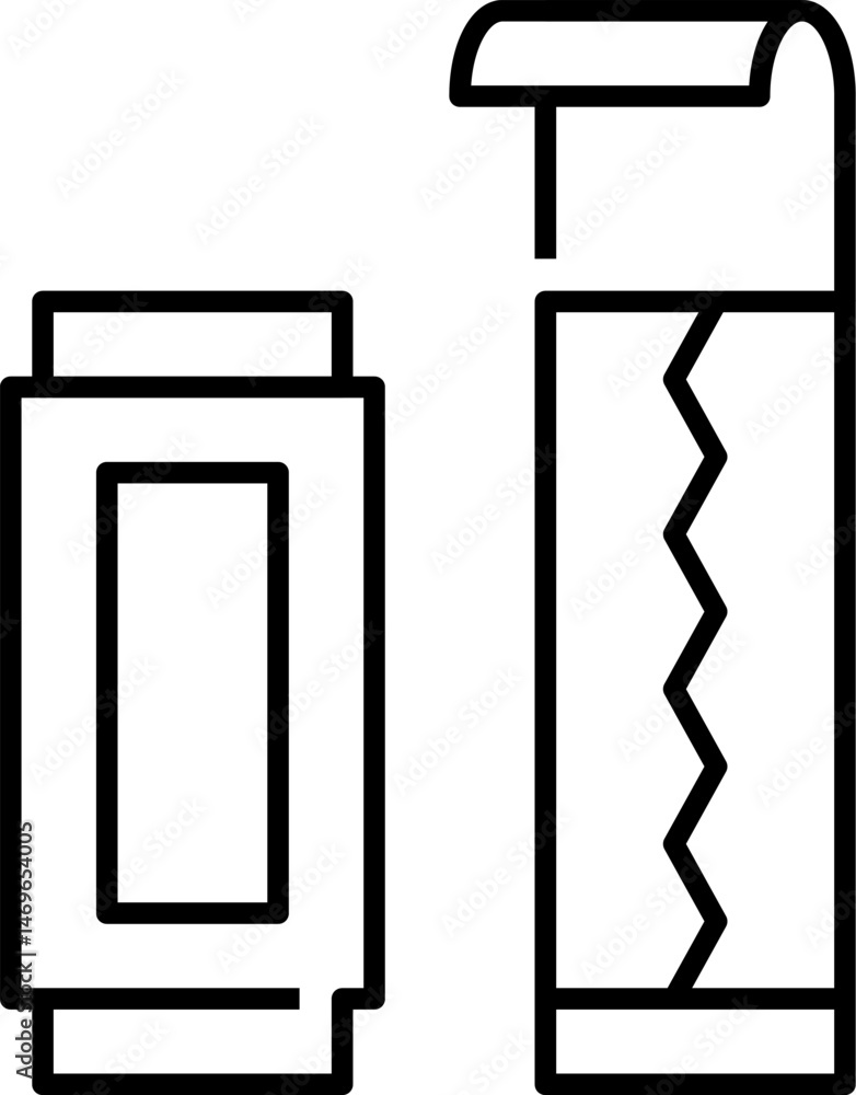 chewing gum illustration on a white background chewing gum illustration on a white background