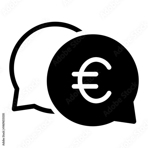 euro glyph icon