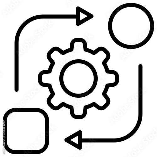 Transformation Outline Icon