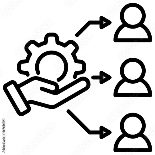 Coaching Outline Icon