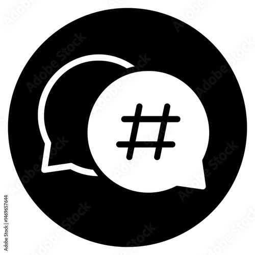 hastag glyph icon
