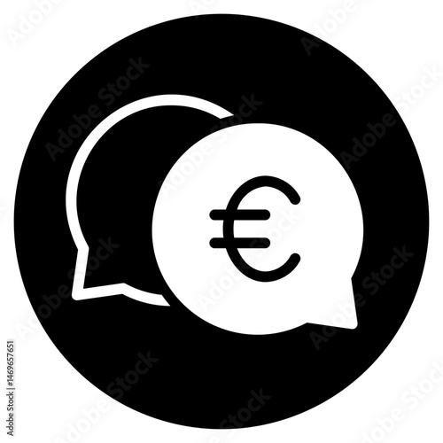 euro glyph icon