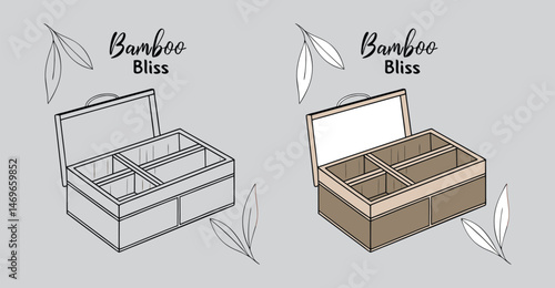 Bamboo Bliss Organizer – Eco-Friendly Storage Solution for Minimalist & Natural Homes, bamboo bliss organizer, eco friendly bamboo organizer, bamboo desk organizer, bamboo kitchen storage. 