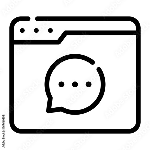 website line icon