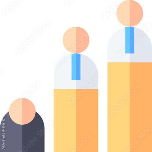 compete illustration on a white background     