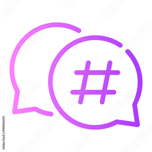 hastag gradient icon