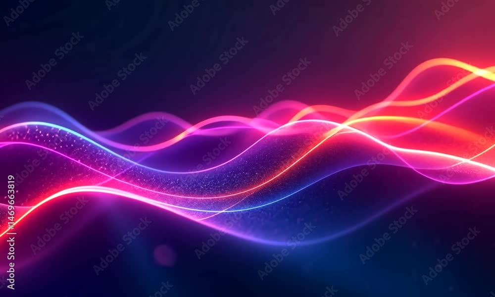 Abstract Neon Wave Background Pink Blue Red Abstract Neon Wave Background Pink Blue Red