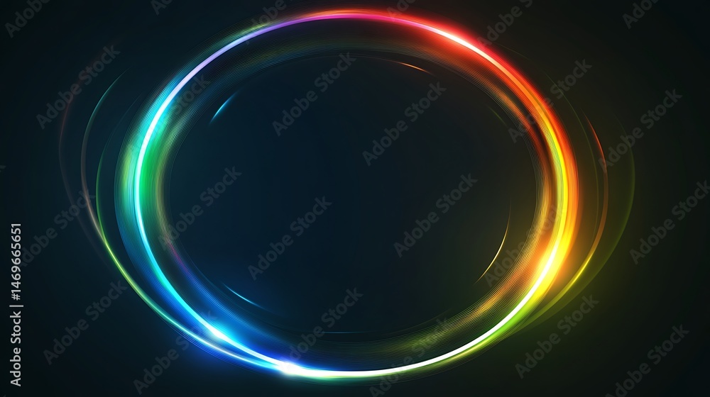 Vibrant circular graphic with glowing neon lines Vibrant circular graphic with glowing neon lines