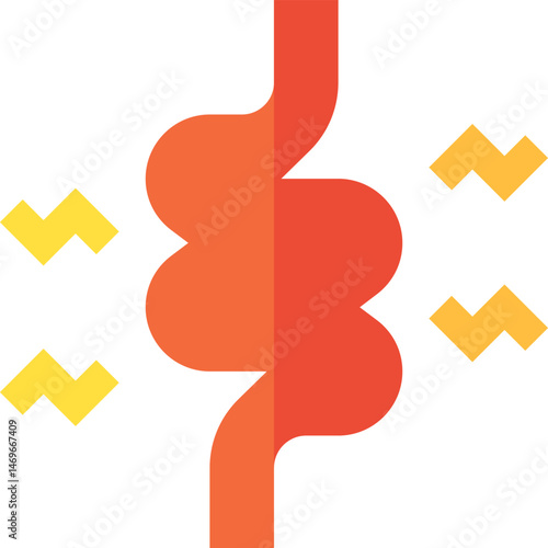 diarrhea illustration on a white background     