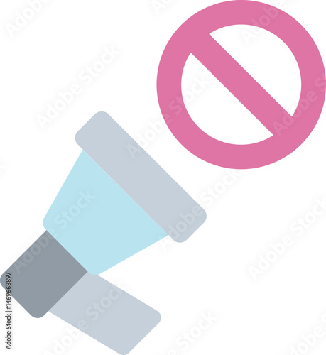 do not disturb illustration on a white background     