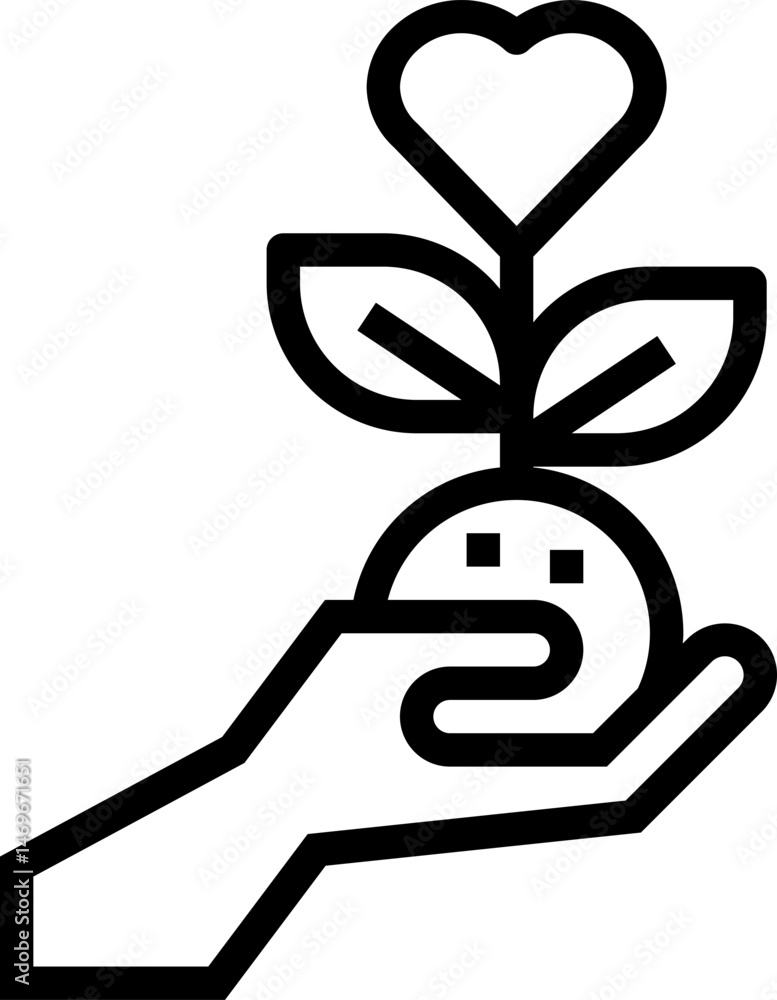 ecological illustration on a white background ecological illustration on a white background