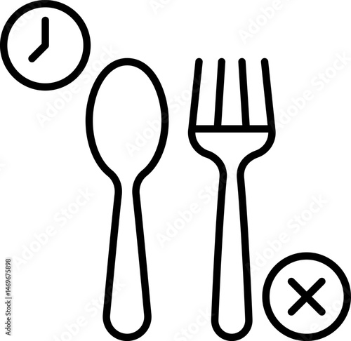 fasting (2) illustration on a white background    