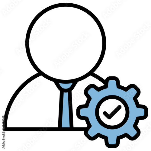 Professionalism Blue Black Icon