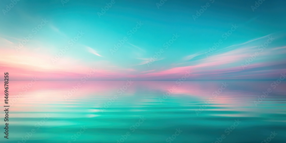 Serene Seascape Pastel Sky Mirrored in Calm Waters, Evoking Tranquility and Peaceful Serenity Serene Seascape Pastel Sky Mirrored in Calm Waters, Evoking Tranquility and Peaceful Serenity