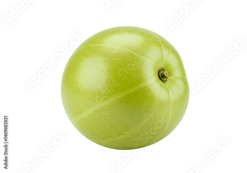 Fresh Green Amla Fruit A CloseUp Image on Transparent background