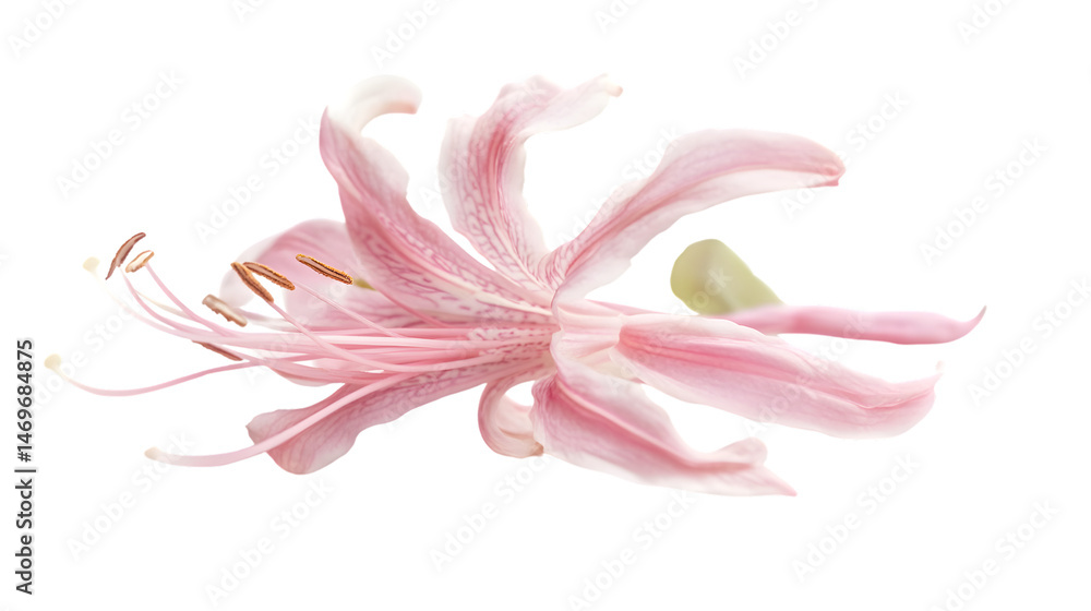 Naklejka premium Vibrant Honeysuckle Flower Isolated on Transparent Background for Design Projects