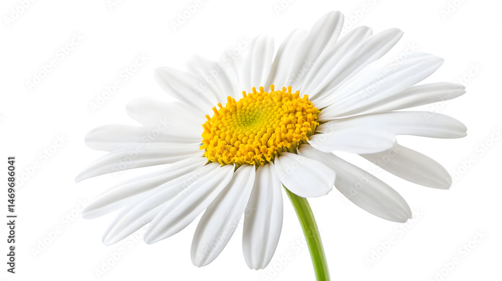 Fototapeta premium Vibrant Marguerite Daisy Flower Isolated on Transparent Background for Floral Designs