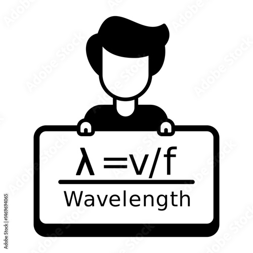 Wavelength Formula Icon