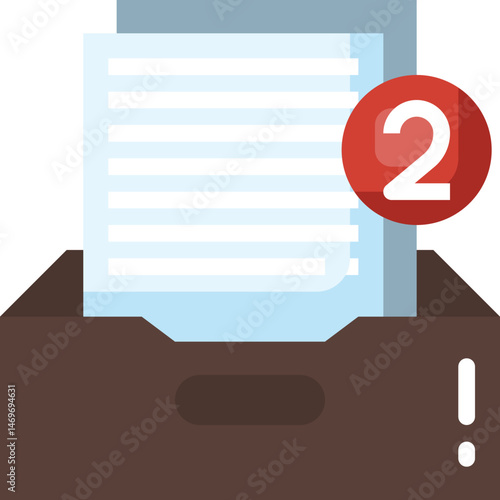 inbox (2) illustration on a white background     