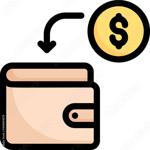 income illustration on a white background     