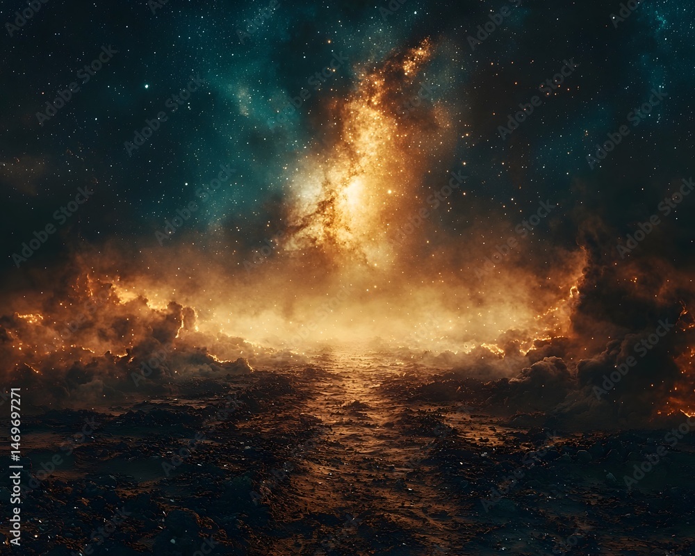 A desolate dark world reaching its end