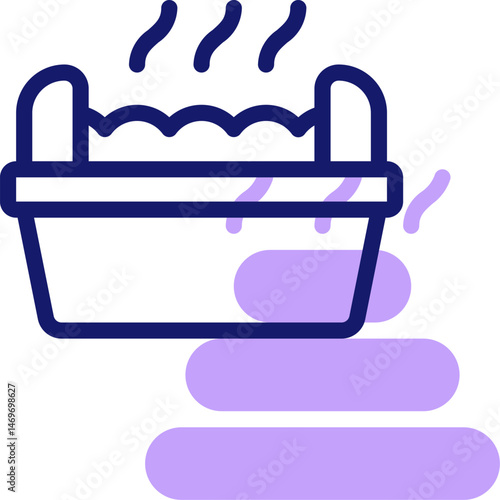 litter box illustration on a white background     