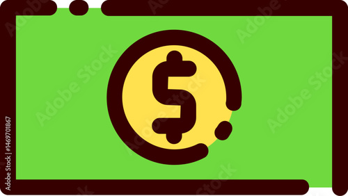 money illustration on a white background     