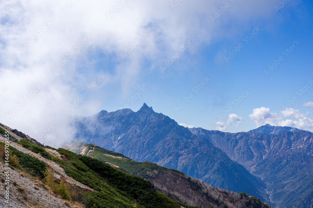 Naklejka premium view from the mountain