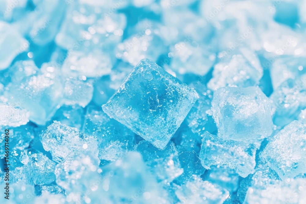 Close-up of Ice Cubes Close-up of Ice Cubes