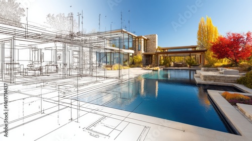 House becomes a reality, the architectural design and a new building are built