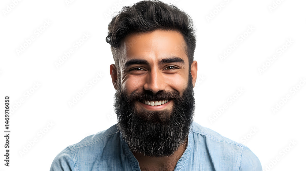 Fototapeta premium Professional Portrait of Handsome Indian Man in His 30s