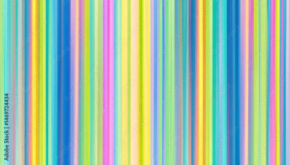 Obraz premium Vibrant Pastel Stripe Abstract Art: Colorful Digital Painting