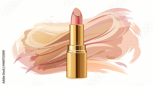 
Crafted with a luxurious golden tube, the design evokes timeless glamour. The minimalist white background enhances the elegance of the packaging, allowing the rich tones of the lipstick and gold to s