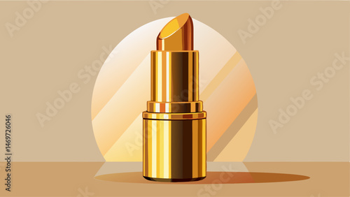
Crafted with a luxurious golden tube, the design evokes timeless glamour. The minimalist white background enhances the elegance of the packaging, allowing the rich tones of the lipstick and gold to s