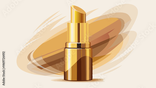 
Crafted with a luxurious golden tube, the design evokes timeless glamour. The minimalist white background enhances the elegance of the packaging, allowing the rich tones of the lipstick and gold to s