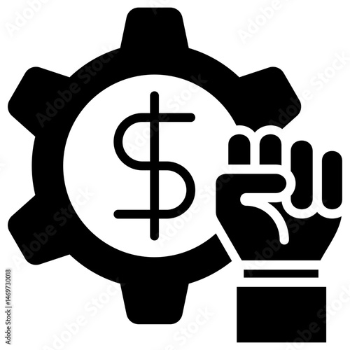 Economic Reform Glyph Icon