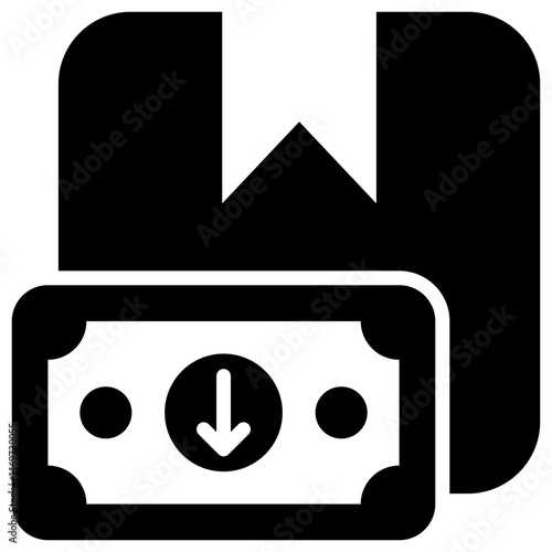 Deflation Glyph Icon