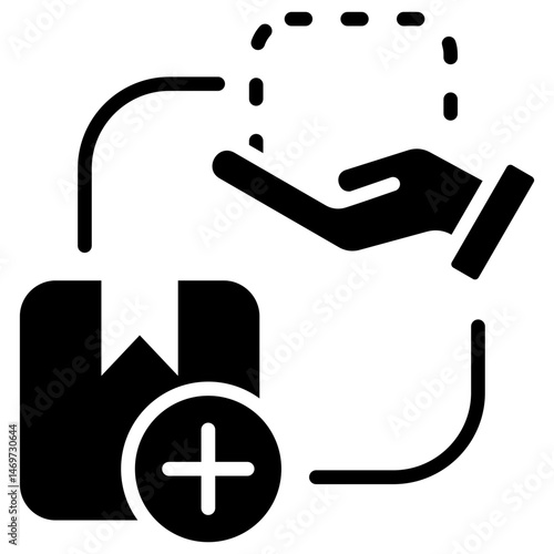 Supply And Demand Glyph Icon