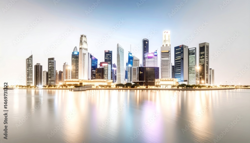 Fototapeta premium City Skyline at Night